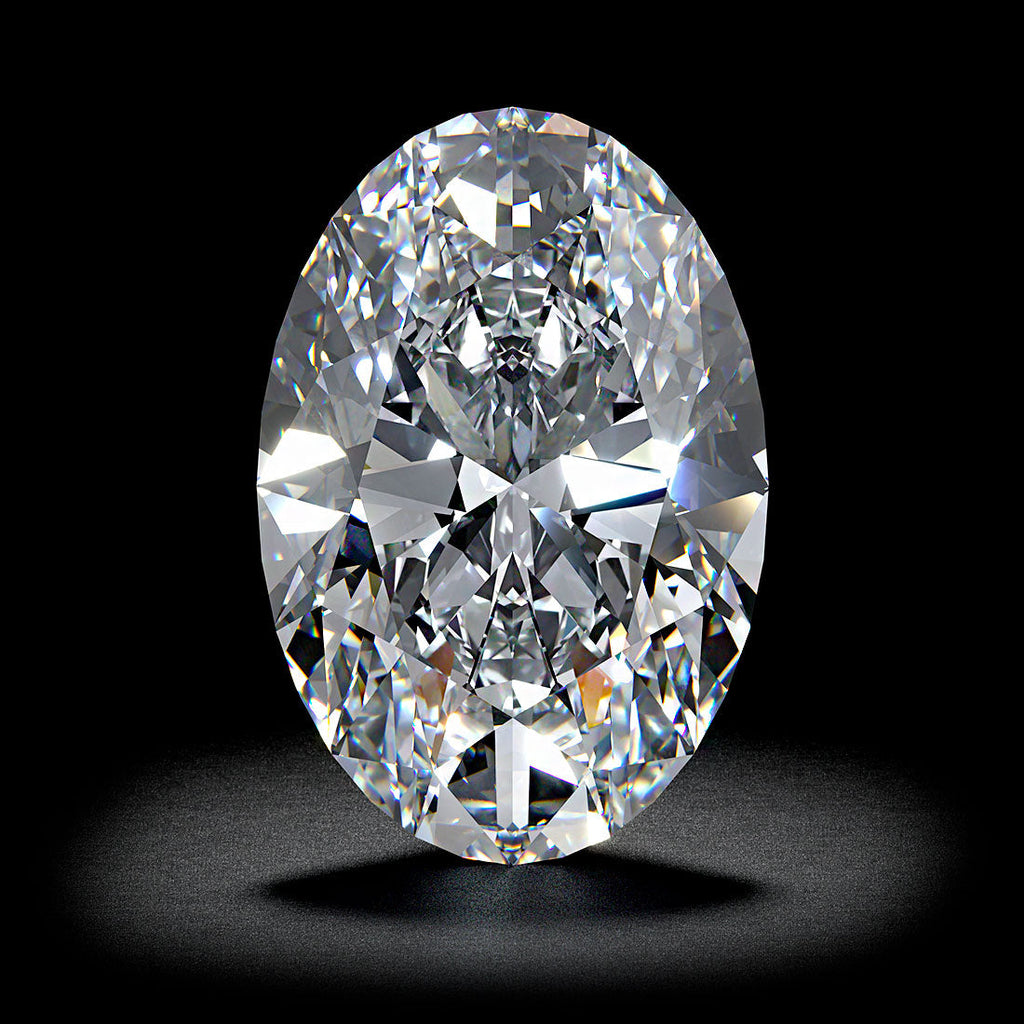 4.07 Carat F-VS1 Oval Cut GIA Certified Lab Grown Diamond