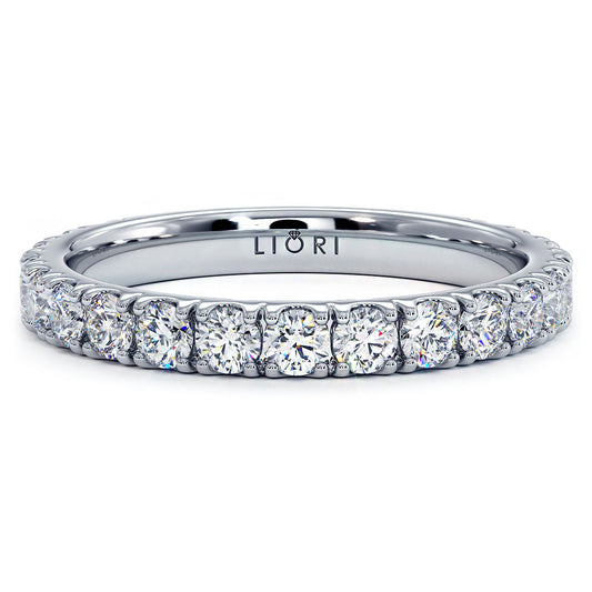1.15ctw Petite Diamond Wedding Band Ring Anniversary Ring 14k White Gold