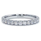 0.75ctw Petite Diamond Wedding Band Ring Anniversary Ring Platinum