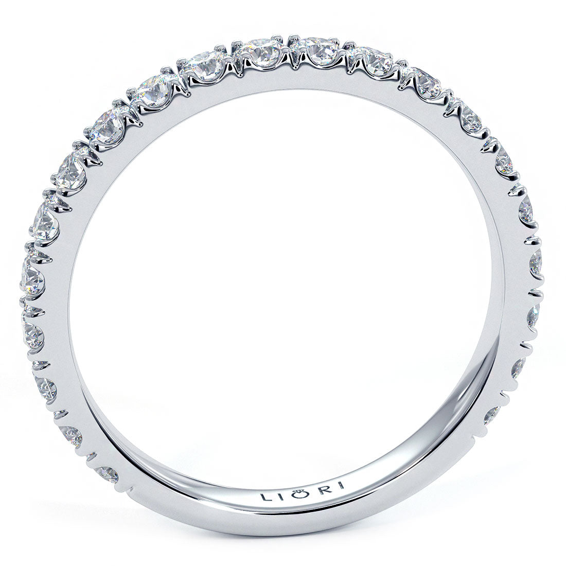 0.75ctw Petite Diamond Wedding Band Ring Anniversary Ring 14k White Gold