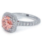 4.18ctw GIA Certified Fancy Intense Pink Lab Grown Diamond Engagement Ring Platinum