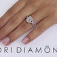 2.34 Carat H-VS1 Radiant Cut Natural Diamond Engagement Ring 18k Vintage Style