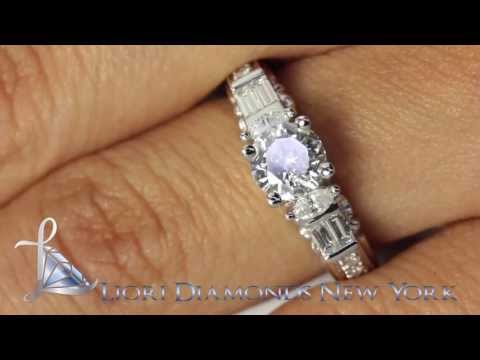 ER-0050 - 1.66 Carat E-SI3 Certified Natural Round Diamond Engagement Ring 14k White Gold