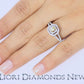 0.81 Carat Fancy Yellow Oval Cut Diamond Engagement Ring 14k Gold Pave Halo