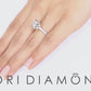 1.25 Carat D-SI3 Vintage Style Round Diamond Engagement Ring 18k White Gold