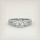 1.44 Carat F-SI2 Natural Round Diamond Engagement Ring 18k Gold Vintage Style