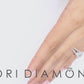 1.54 Carat G-SI1 Natural Round Diamond Engagement Ring 18k White Gold Pave Halo