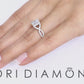 1.35 Carat D-VS2 Princess Cut Diamond Engagement Ring 18k Gold Vintage Style