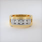 1.00 Carat Natural Diamond Mens Wedding Band Ring 14k Yellow Gold Men Ring
