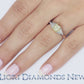 1.45 Carat Radiant Cut Fancy Yellow Three Stone Diamond Engagement Ring 14k Gold