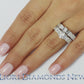 2.25 Carat G-SI2 Diamond Engagement Ring & Wedding Band Set 14k White Gold