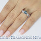 1.66 Carat Certified Fancy Blue Round Diamond Engagement Ring 14k White Gold