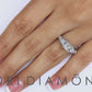 2.25 Carat F-SI1 Three Stone Natural Diamond Engagement Ring 14k White Gold