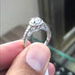 ER-1132 - 1.50 Carat F-SI1 Natural Round Diamond Engagement Ring 18k Gold Vintage Style