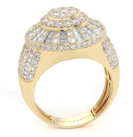 4.50ctw Natural Diamonds Men's Ring Set In 14k Yellow Gold