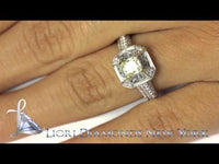 FD-061 - 1.86 Carat GIA Certified Fancy Yellow Cushion Cut Diamond Engagement Ring 18k Gold