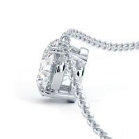 1.00 Carat Round Brilliant Solitaire Diamond Pendant Set In 14k White Gold