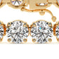 21.00ctw Round Brilliant Diamond Eternity Tennis Bracelet set in 14k Yellow Gold