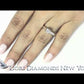 A-018 - 0.71 Carat D-SI2 Princess Cut Diamond Solitaire Engagement Ring 14k White Gold