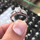 ER-0126 - 1.98 Carat F-SI1 Certified Natural Round Diamond Engagement Ring 14k White Gold