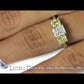 ER-0389 - 2.52 Carat Fancy Yellow & White Radiant Cut Three Stone Diamond Engagement Ring