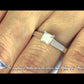 A-010 - 0.70 Carat H-SI2 Princess Cut Diamond Solitaire Engagement Ring 14k White Gold