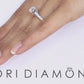 2.02 Carat G-SI2 Certified Natural Round Diamond Engagement Ring 18k White Gold