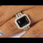 LR-18 - 6.47 Ct. Nature Tourmaline & White Diamond Cocktail Fashion Ring 18k White Gold