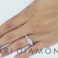 1.70 Carat G-VS1 Certified Princess Cut Diamond Engagement Ring 14k White Gold