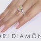 1.62 Ct. GIA Certified Natural Fancy Yellow Cushion Cut Diamond Engagement Ring