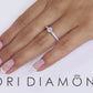 0.71 Carat D-SI1 Certified Natural Round Diamond Engagement Ring 18k White Gold