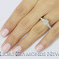 2.04 Carat H-VS1 Certified Radiant Cut Diamond Engagement Ring 14k White Gold