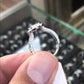 ER-0399 - 2.16 Carat G-SI1 Natural Round Diamond Engagement Ring 18k White Gold Pave Halo