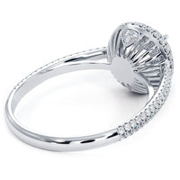 1.62 Carat H-SI1 Certified Natural Round Diamond Engagement Ring Set in Platinum