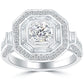 2.08 Carat D-SI2 Certified Natural Round Diamond Engagement Ring 18k White Gold