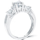 1.66 Carat E-SI3 Certified Natural Round Diamond Engagement Ring 14k White Gold