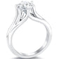 1.70 Carat D-SI3 Round Diamond Classic Solitaire Engagement Ring 14k White Gold