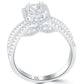 1.89 Carat H-VS2 Radiant Cut Natural Diamond Engagement Ring 18k White Gold