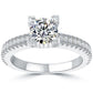 1.67 Carat D-VS2 Certified Natural Round Diamond Engagement Ring 18k White Gold