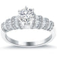 1.29 Carat D-SI3 Certified Natural Round Diamond Engagement Ring 14k White Gold
