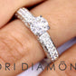 2.88 Carat D-SI3 Round Diamond Engagement Eternity Ring 14k White Gold