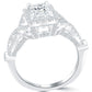2.00 Carat G-SI1 Princess Cut Diamond Engagement Ring 18k Gold Vintage Style