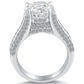 4.62 Carat E-SI2 Certified Natural Round Diamond Engagement Ring 18K White Gold