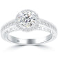 1.50 Carat F-SI1 Natural Round Diamond Engagement Ring 18k Gold Vintage Style