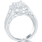 1.90 Carat H-VS1 Radiant Cut Natural Diamond Engagement Ring 14k Vintage Style
