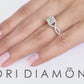 1.48 Carat J-VS1 Princess Cut Diamond Engagement Ring 18k Gold Vintage Style