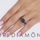 5.78 Carat Certified Natural Black Diamond Engagement Ring 14k Black Gold