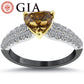 2.29 Carat GIA Certified Natural Fancy Brown Heart Shape Diamond Engagement Ring