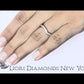 WBE-26 - 0.26 Carat Custom Curve Matching Diamond Wedding Band Ring 18k White Gold