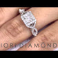 ER - 0298 - 1.85 Carat E-VS1 Princess Cut Diamond Engagement Ring 18k Gold Vintage Style